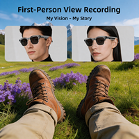Lunettes Intelligentes IA avec Enregistrement et Traduction Gratuites, Bouton Tactile – Idéales pour les Voyages d'Affaires