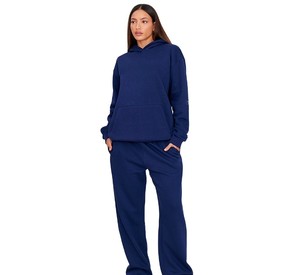 Chándal 2 en 1 de Invierno para Mujer, de Alta Calidad, Estilo Vintage, con Capucha, Casual, Personalizado con Estampado Frontal, Grueso y Transpirable - Product Image 1