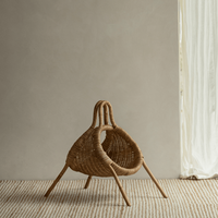 Porte-revues en rotin fait main porte-journal Boho panier de rangement de canne naturelle organisateur de salon moderne meubles