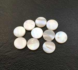 Cuarzo Suelto de 12x12mm, Forma de Moneda, Liso y Plano, Excelente Pulido, para Joyería, Blanco, Gris, Arcoíris - Product Image 6