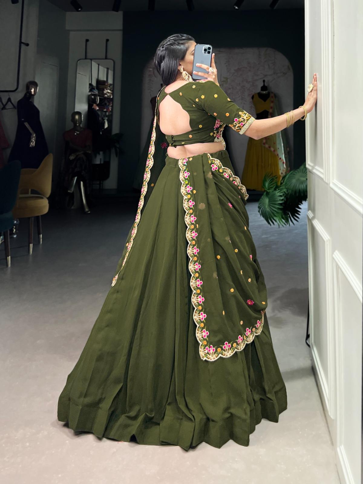 green dresses for party