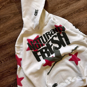 Sweat à capuche d'hiver en coton 100% avec impression en relief et broderie 3D, fermeture éclair, lavage à la pierre, haute qualité, noir pour hommes, vente en gros - Product Image 4