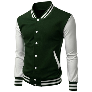 Fabricante OEM de alta calidad de béisbol Bomber Letterman chaqueta de invierno Chenille parches bordados de cuero Varsity chaqueta de los hombres - Product Image 1