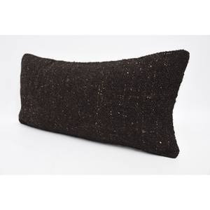 Tapis Kantha en laine noire de 12x24 pouces avec oreiller à motif tissé Style vintage - Product Image 4