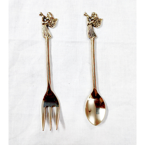 Thiết kế mới <span class=keywords><strong>Mini</strong></span> Flatware thiết lập của 2 cho đám cưới và các bên món quà chất lượng cao dao kéo khách sạn muỗng và Ngã Ba Flatware Set - Product Image 4