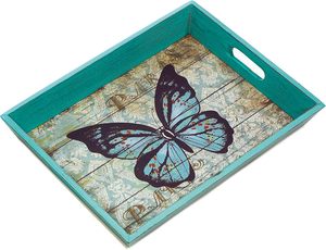 Plateau de service rectangulaire en bois écologique pour aliments et petit-déjeuner, idéal pour hôtels, restaurants, maisons - Fabricant OEM en gros - Product Image 5