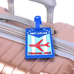 AI-MICH personnalisé rond terre <span class=keywords><strong>carte</strong></span> <span class=keywords><strong>du</strong></span> <span class=keywords><strong>monde</strong></span> étiquette de nom de bagage pressage à chaud étiquette de PVC pour bagages - Product Image 3