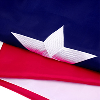 Drapeau américain du Texas de luxe brodé pour l'extérieur, 8x12 pieds, en nylon 210D très résistant avec 2 œillets métalliques