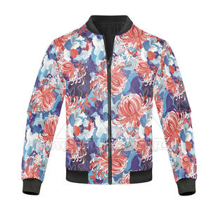 Meilleur fournisseur 2025 Blouson d'aviateur à sublimation avec logo sur mesure pour hommes Blouson d'aviateur à sublimation tendance pour hommes - Product Image 1