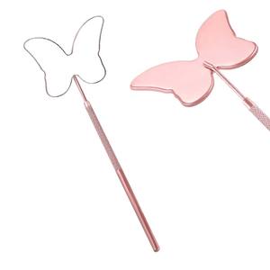 Rose Gold Eyelash Extension <b>Mirror</b> Stainless Steel Glass Eyelash Extension <b>Mirror</b> Front View Large Lash Extension by Bahasa Pro - Product Image 1