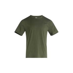 Beige 300g Camiseta de manga corta de algodón pesado Verano Cuello redondo Camisa suelta y base para hombres Mujeres Camiseta básica - Product Image 4