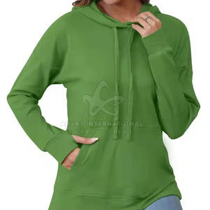 Hoodie ample et confortable en tricot doux pour femme, style oversize, 100% coton, léger et respirant, pour l'hiver - Product Image 3