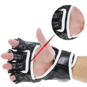 Guantes especiales de alta calidad Muay Thai MMA, fabricados en Pakistán, al mejor precio, guantes de medio dedo MMA a la venta a bajo precio - Product Image 5