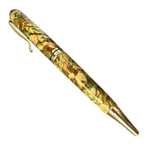 HHPEN AQM-425 Stabilized Wood Ballpoint <b>Pen</b> Luxury Handmade 0.7mm Writing Width Business Gift <b>Wedding</b> Souvenir Aquamarine - Product Image 5
