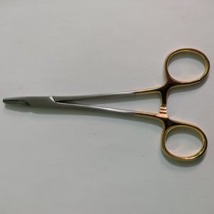 Pince porte-aiguille sur mesure, pince à aiguille ophtalmique à usage unique 6 ''porte-aiguille avec poignée en or - Product Image 5