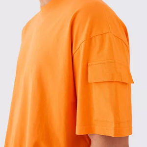 เสื้อยืดเปิดไหล่ลงแบบมีกระเป๋าชุดสั้นชุดเสื้อผ้าสองชิ้นสำหรับผู้ชายชุดเสื้อผ้าผ้าฝ้ายระบายอากาศได้ดีสำหรับฤดูร้อน - Product Image 3