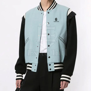 เสื้อแจ็คเก็ตเลตเตอร์แมนสไตล์ไฮสตรีทสำหรับผู้ชาย ดีไซน์โดดเด่น คอตั้ง ระบายอากาศได้ดี แห้งเร็ว ปรับแต่งได้ คุณภาพเยี่ยม แฟชั่นใหม่ - Product Image 2
