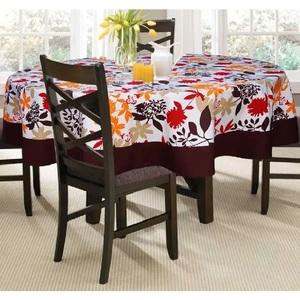 Organic Cotton GOTS Certified Solid Customized Luxury Waterproof <b>Square</b> <b>Tablecloth</b> for Party Wedding Banquet - Product Image 1