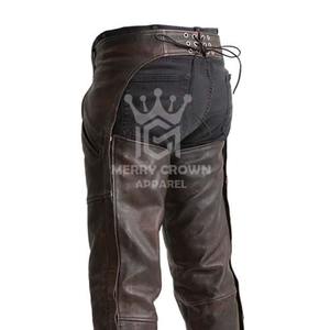 กางเกงหนังลำลองสีทึบกันลมสำหรับฤดูหนาวปรับแต่งได้ทุกความยาวปกติ - Product Image 4