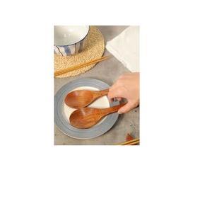 Tyle-cuchara de arroz de madera de lujo con mango, 3 tamaños diferentes y 100% colores de madera - Product Image 3