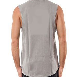 Débardeurs d'été en coton Spandex sans manches Gym Muscle Vest Anti-England Logo Print Casual Bodybuilding Clothing OEM for Gym - Product Image 4