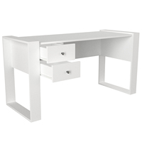 Bureau de travail modulaire en panneaux de particules blancs, design moderne et luxueux, exclusif aux meilleures ventes de Turquie, pour bureau commercial ou étude.