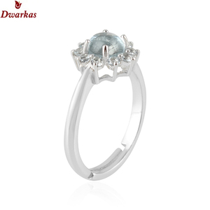 Anillo Ajustable de Plata de Ley 925 con Piedra Lunar Arcoíris, Diseño Atractivo y Alta Calidad, para Fiestas de Moda - Product Image 2