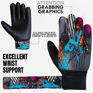 Gants de gardien de but en cuir personnalisés, professionnels, respirants, antidérapants, résistants à l'usure, pour l'extérieur - Product Image 2