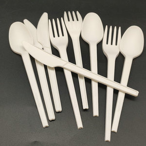 Eco Friendly Disposable <strong>Customized</strong> Capacity logo PLA Biodegradable <strong>Cutlery</strong> <strong>Made</strong> in Vietnam for Export