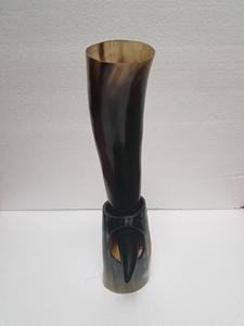 Taza de cuerno vikingo religioso ecológica Natural de primera calidad hecha a mano cuerno de búfalo para cerveza/hidromiel OEM hecho a mano de La India - Product Image 4