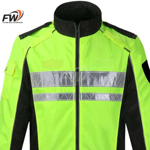 Chaqueta Cortavientos de Seguridad Impermeable y Reflectante de Alta Visibilidad para Hombre, Amarilla con Brillo Nocturno, Ropa de Trabajo de Seguridad - Product Image 2