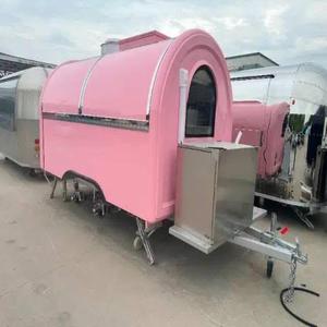 Quiosco de comida al aire libre asequible Taco Catering Pizza Truck Hotdog Cart Café cerrado Remolque de comida móvil Cocina móvil - Product Image 2
