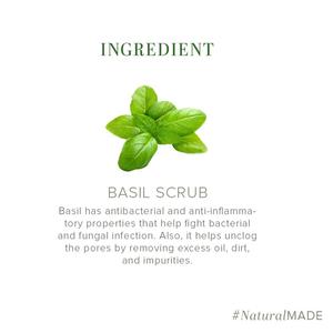 KHADI NATURAL 125g Jabón exfoliante de albahaca Jabón de barra hecho a mano Sólido Exfoliante Cuidado de la piel natural Refrescante-Venta al por mayor - Product Image 5