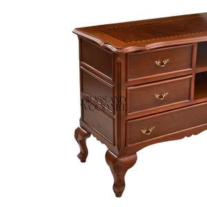 ตู้วางทีวีไม้คลาสสิกพร้อมลิ้นชักและช่องเก็บของหลายช่อง - Product Image 5