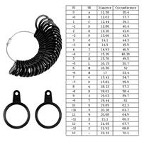 Kit d'outils de mesure professionnels britanniques/américains pour la création de bijoux DIY – Ensemble de jauges de mesure pour bagues (UK/US)