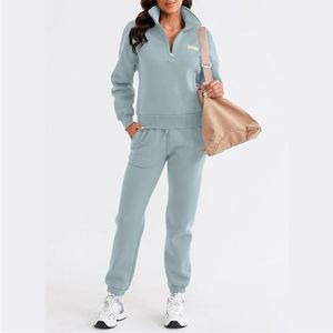 ชุดเซ็ตแทรคสูทผู้หญิงไซส์ใหญ่ 2 ชิ้น พรีเมียม ผ้าเนื้อดี มีฮู้ด ใส่สบาย อุ่น สำหรับฤดูหนาว สไตล์ลำลอง - Product Image 5