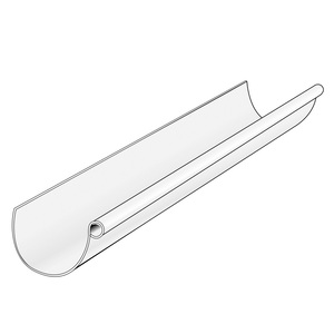 Moderno esterno PVC pioggia acqua grondaia profilo del tetto bianco per applicazioni esterne-plastica materiali da costruzione - Product Image 1