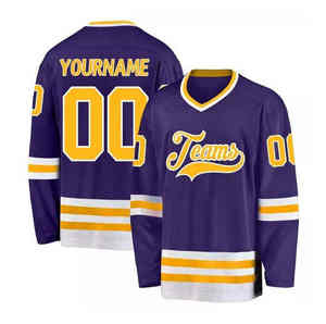 Maillot de hockey sur glace de vente directe d'usine dans différentes tailles/maillot de hockey sur glace de conception de logo sur mesure - Product Image 6