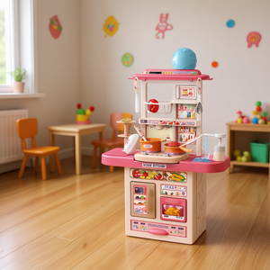 Grande Chef 80029 Cocina de Juguete con Accesorios, Efectos de Luz y Sonido, 46.5x19x65cm - Product Image 3
