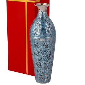 Elegant Metal Flower <b>Vase</b> a Sculptural Masterpiece Blending Modern Design with Timeless Beauty to Enhance Any Space - Product Image 1