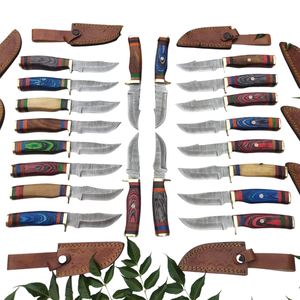 Couteaux de chasse de poche en acier Damas pleine soie fabriqués à la main en gros haute durabilité personnalisable livraison directe revente - Product Image 5