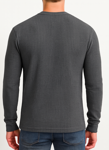 T-shirt gaufré en coton/polyester tricoté pour homme, haute qualité, best-seller, prix raisonnable - Product Image 2