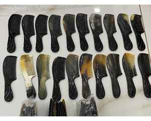 หวีฮอร์นพรีเมียมจากเวียดนามทำด้วยมือและทนทานสำหรับผมไม่พันกันหวีแตรผิวขัดเงาสำหรับเป็นของขวัญ - Product Image 6