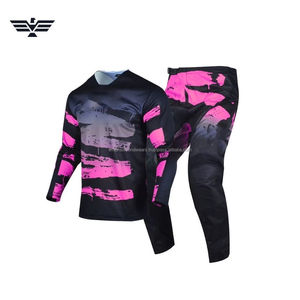 Ensemble de maillot et pantalon de motocross personnalisé, équipement de moto tout-terrain, respirant, séchage rapide, % polyester, combinaison de course moto - Product Image 5