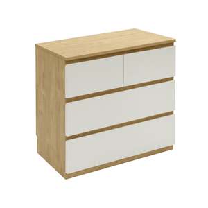 Modern 4-Drawer Bedroom <b>Storage</b> Chest, Minimalist Wood Dresser <b>Cabinet</b>, Versatile Organizer Unit for Bedroom and Home Interior - Product Image 3