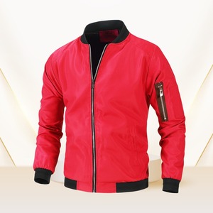 Chaqueta Bomber Acolchada Casual para Hombre, Diseño Ajustado, Ligera, Cierre Completo con Cremallera - Product Image 3