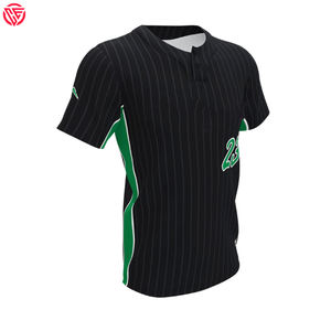 Dernier design Impression par sublimation Vente en gros Maillot de baseball à deux boutons Vêtements de sport Chemises en jersey de baseball personnalisées pour hommes - Product Image 6