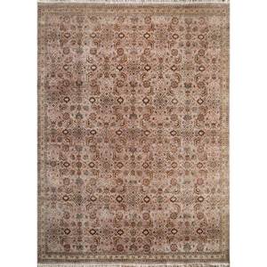 Alfombra Afgana Floral de Lana Roja y Naranja Anudada a Mano para el Hogar - EA-3010 (CS-01) - Product Image 1