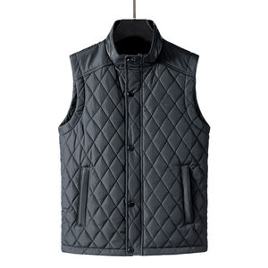 Nouvelle Veste Matelassée Homme Sans Manches à Capuche, Col Rond, Légère, Fermeture Éclair, Anti-Bactérienne, en Laine/Polyester - Product Image 1