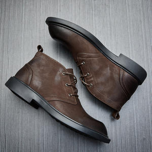 Chaussures décontractées légères avec semelle absorbant la transpiration et structure flexible, chaussures de tous les jours pour hommes, chaussures en cuir - Product Image 3